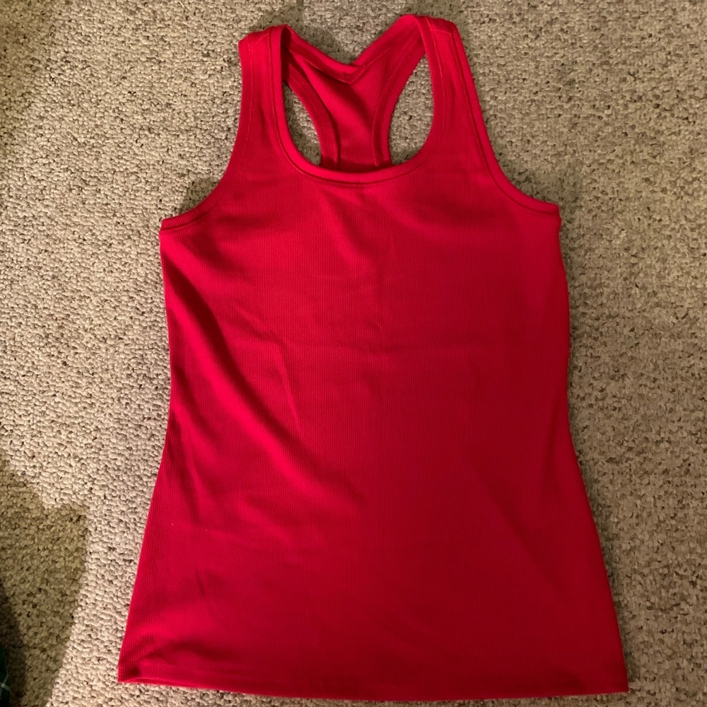 Brand New: DSG Rib Performance Racerback - Red - Picture 5 of 7